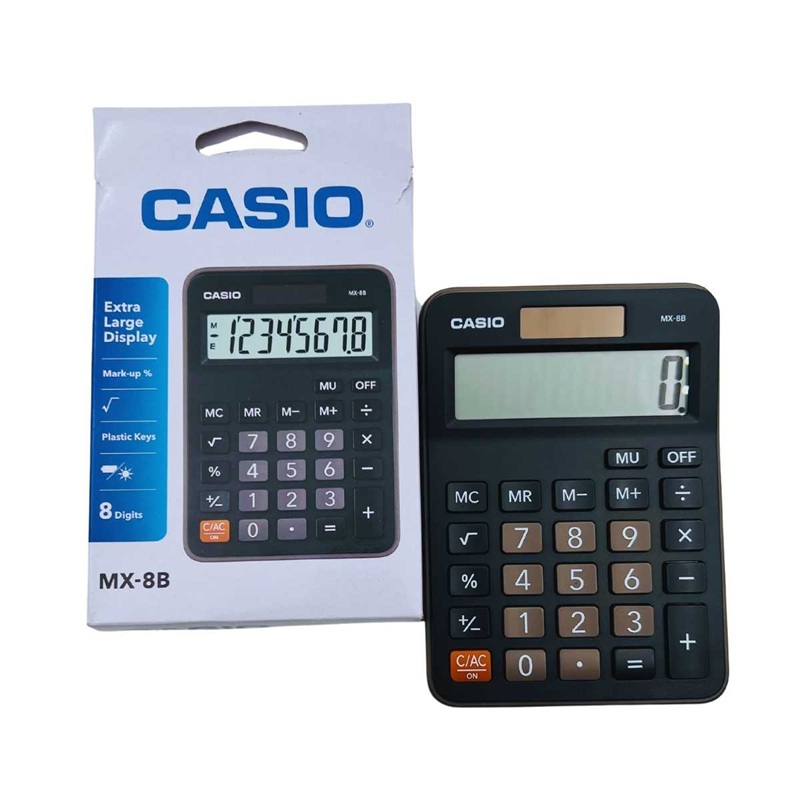 Calculadora Casio 8 Dígitos Solar MX-8B-W-DC