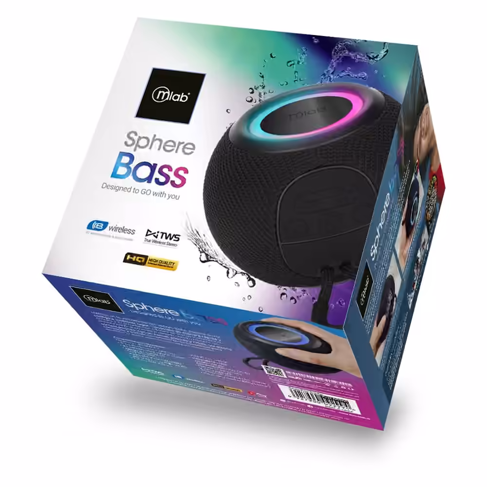 Caja del parlante inalámbrico Mlab Sphere Bass modelo 9299