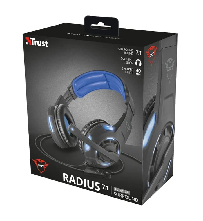 Audífonos Gamer Trust GXT 350 Radius 7.1 USB