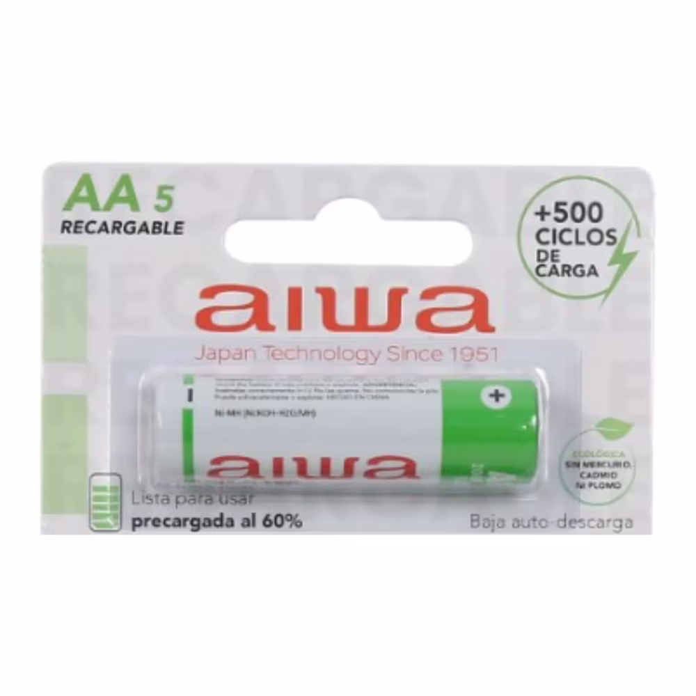 Empaque original de la Pila Recargable Aiwa AA en Talca - Imextec