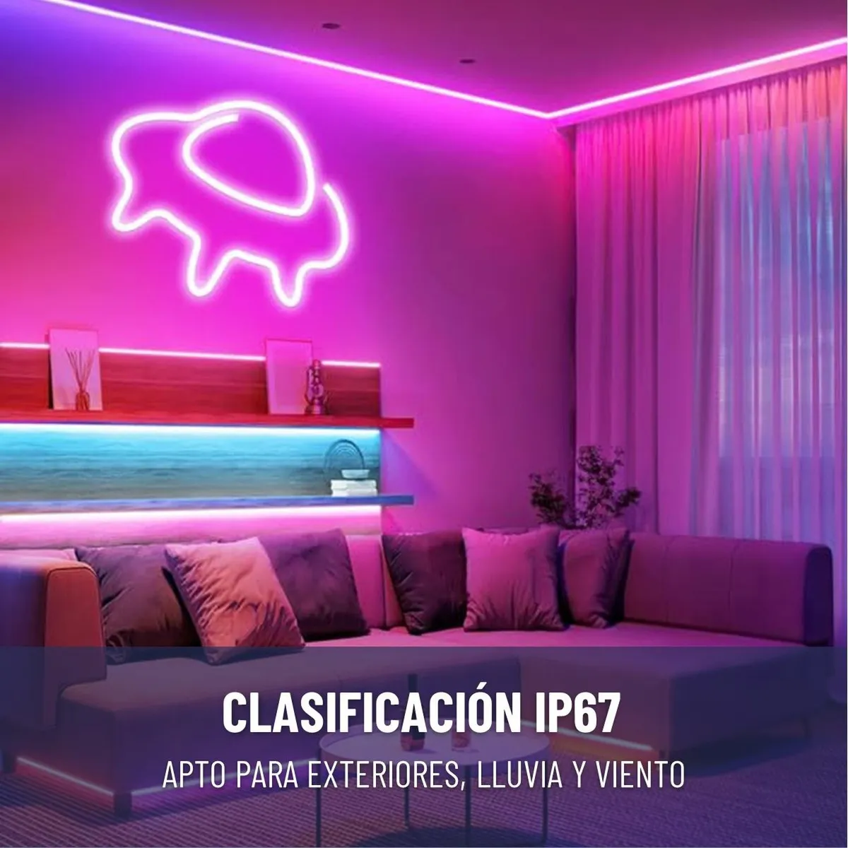 Cinta Neón RGB 3 Metros Bluetooth
