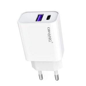 Cargador 20W, Cargador Z47, Carga Rápida Tipo C, Cargador Dual USB