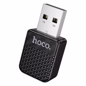 Adaptador Hoco HU3 negro para convertir CarPlay cableado en inalámbrico