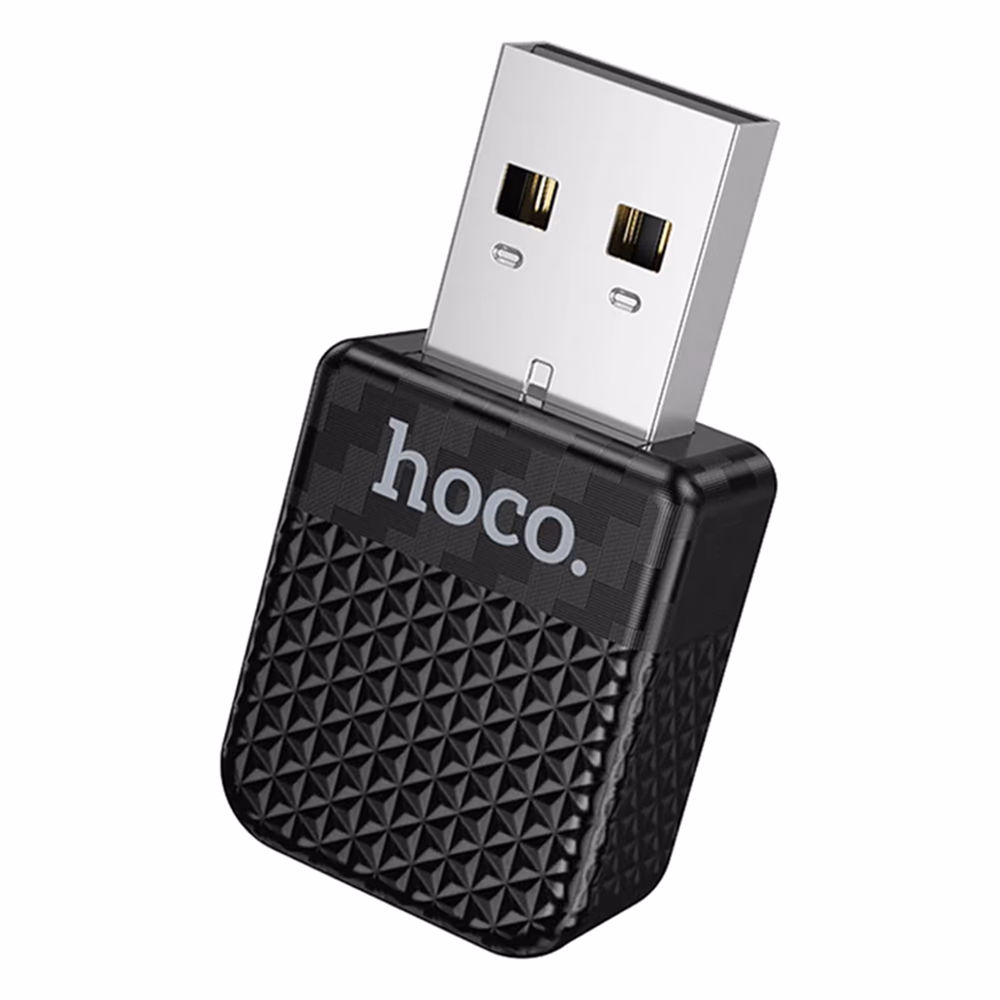Adaptador Hoco HU3 negro para convertir CarPlay cableado en inalámbrico