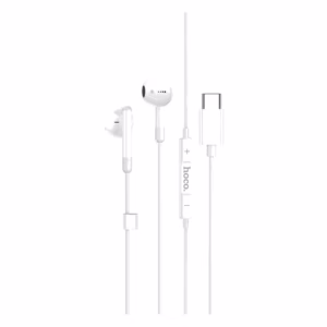 Audífonos Hoco M93 Joy blancos con conector USB-C y control integrado