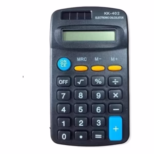Calculadora de 8 dígitos KK-402 negra en vista principal