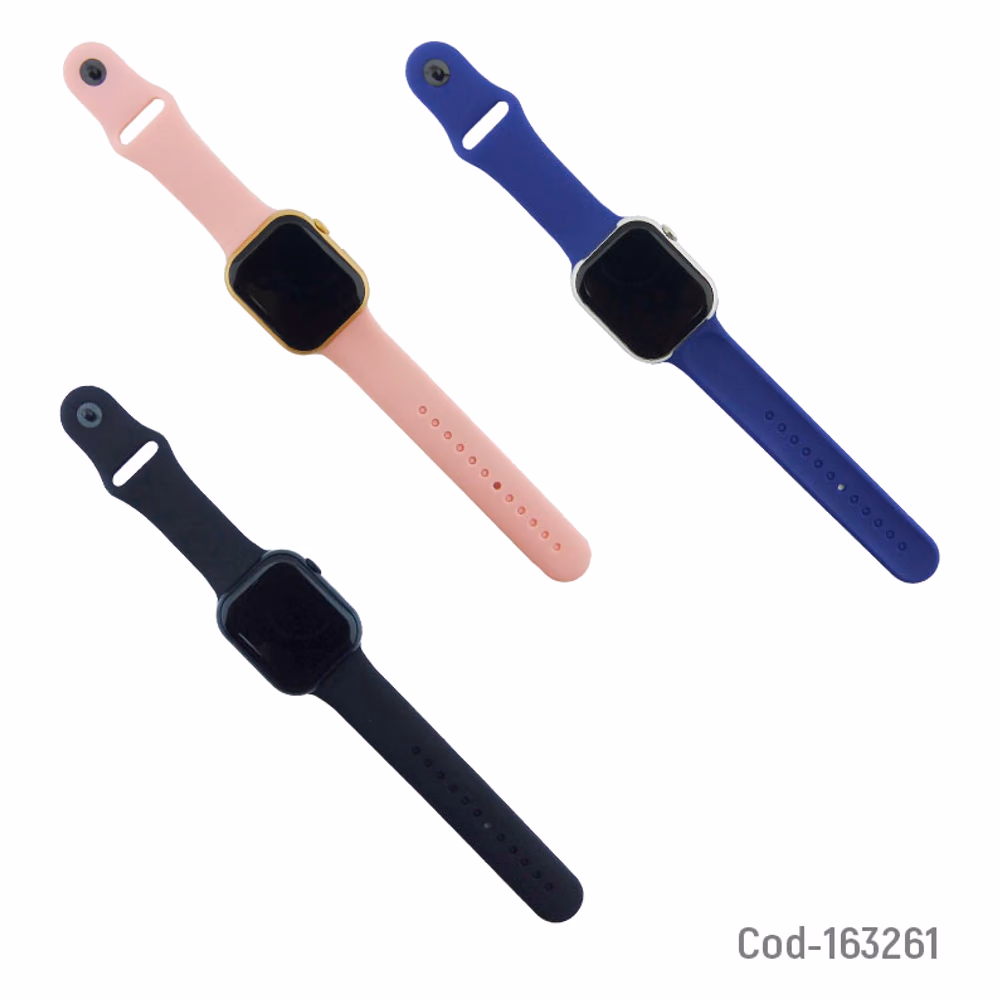 Smartwatch LG85 Pro WATCH10 en colores rosado azul y negro con correas intercambiables
