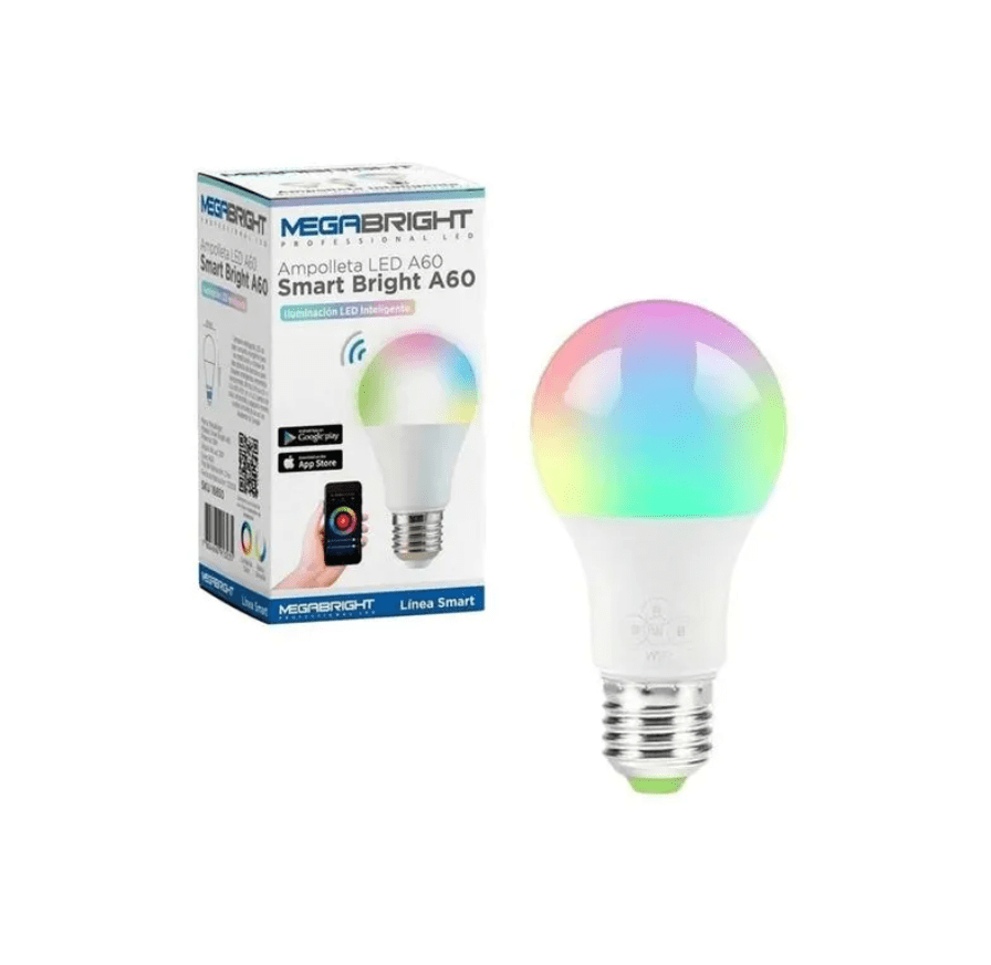 Ampolleta LED Smart Bright A60 10W E27 Megabright