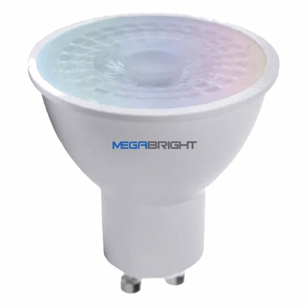 Ampolleta Smart LED GU10 5W Megabright blanca en vista principal