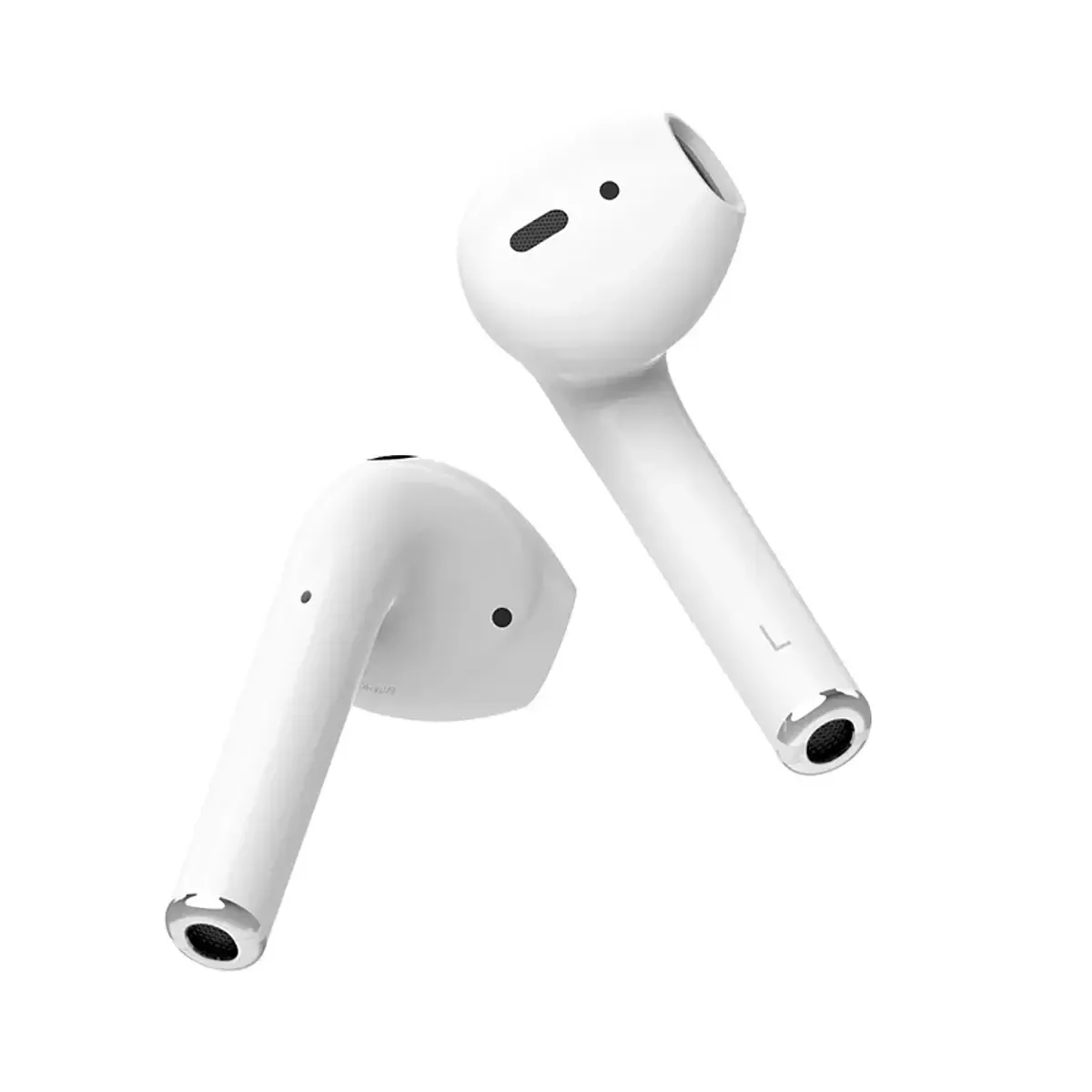Audífonos Hoco EW74 semi-in-ear blancos en detalle