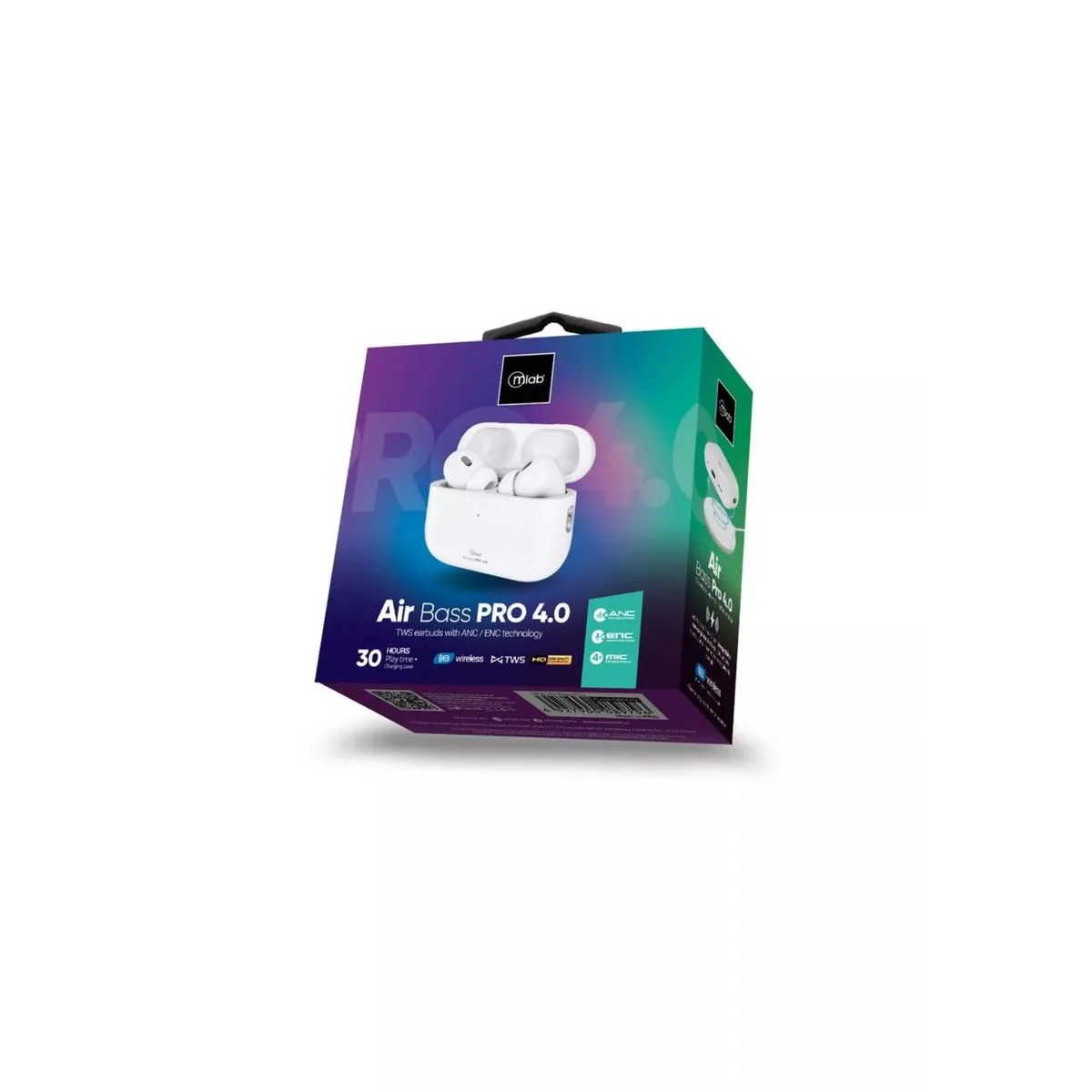 Audífonos Mlab Air Bass Pro 4.0 ANC con caja