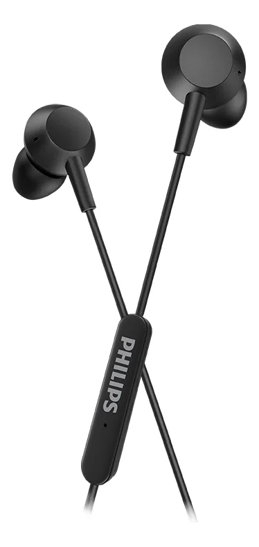 Audífonos Philips TAE5008 negros con micrófono