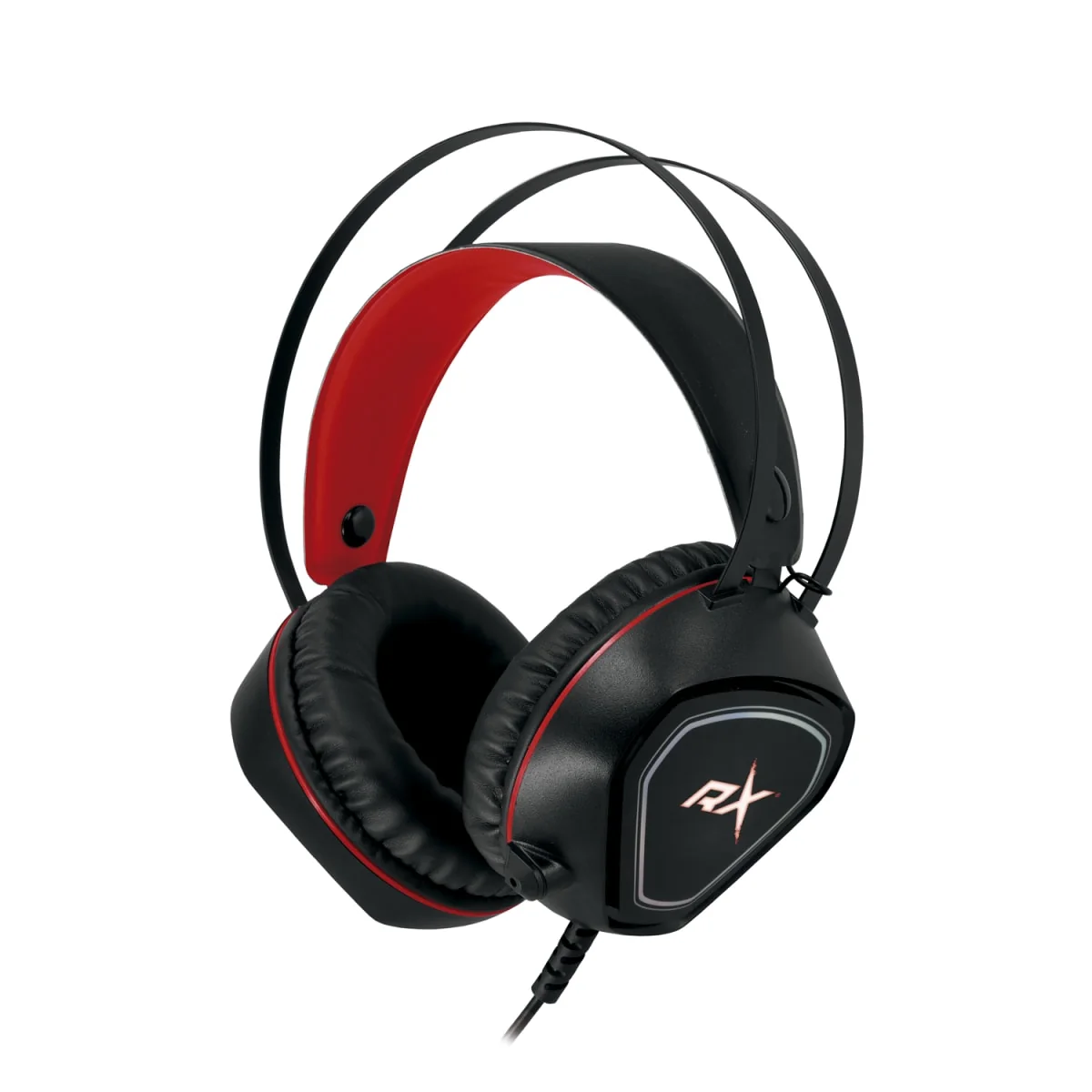 Audífonos Reptile X RX0011R negros con detalles rojos