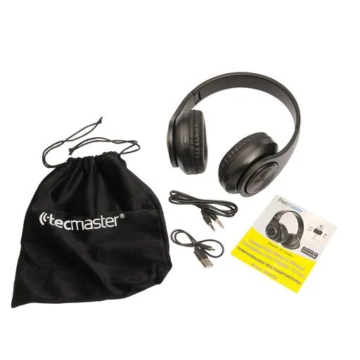 Contenido de la caja de audífonos Tecmaster TM-300525