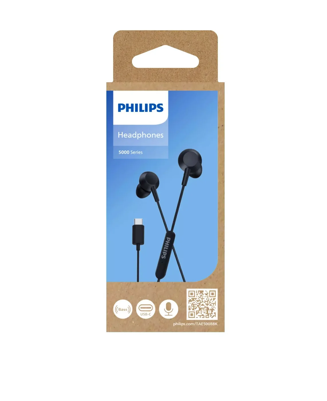 Audífonos USB-C Philips TAE5008 en su empaque original