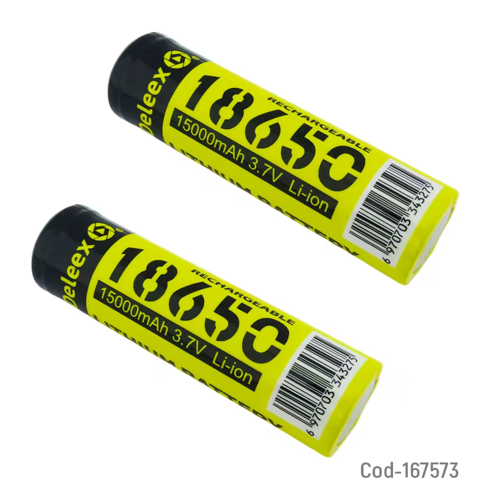 Blíster de 2 baterías 18650 Deleex M2