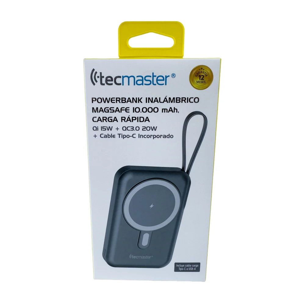 Batería externa MagSafe Tecmaster TM-200568 negra
