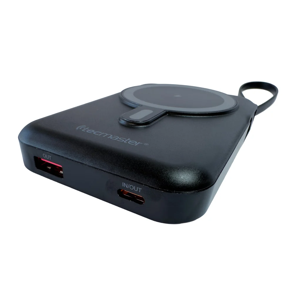 Puertos USB-A y USB-C de la batería externa Tecmaster TM-200568