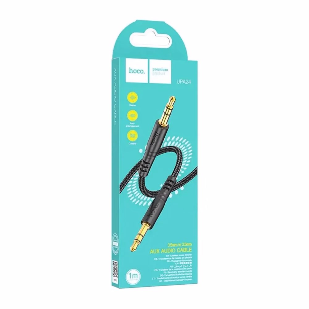 Conectores macho Jack 3,5 mm del cable auxiliar Hoco UPA24