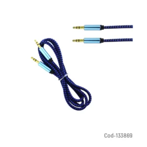 Cable auxiliar Y-07 azul con empaque