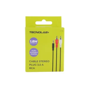 Empaque frontal del cable estéreo Tecnolab TL739