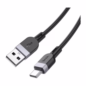 Cable USB-A a USB-C Hoco X109C negro con conectores SKU 4820