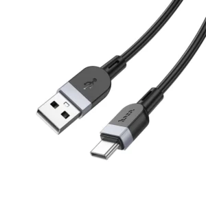 Cable USB-A a USB-C Hoco X109C negro con conectores SKU 4820