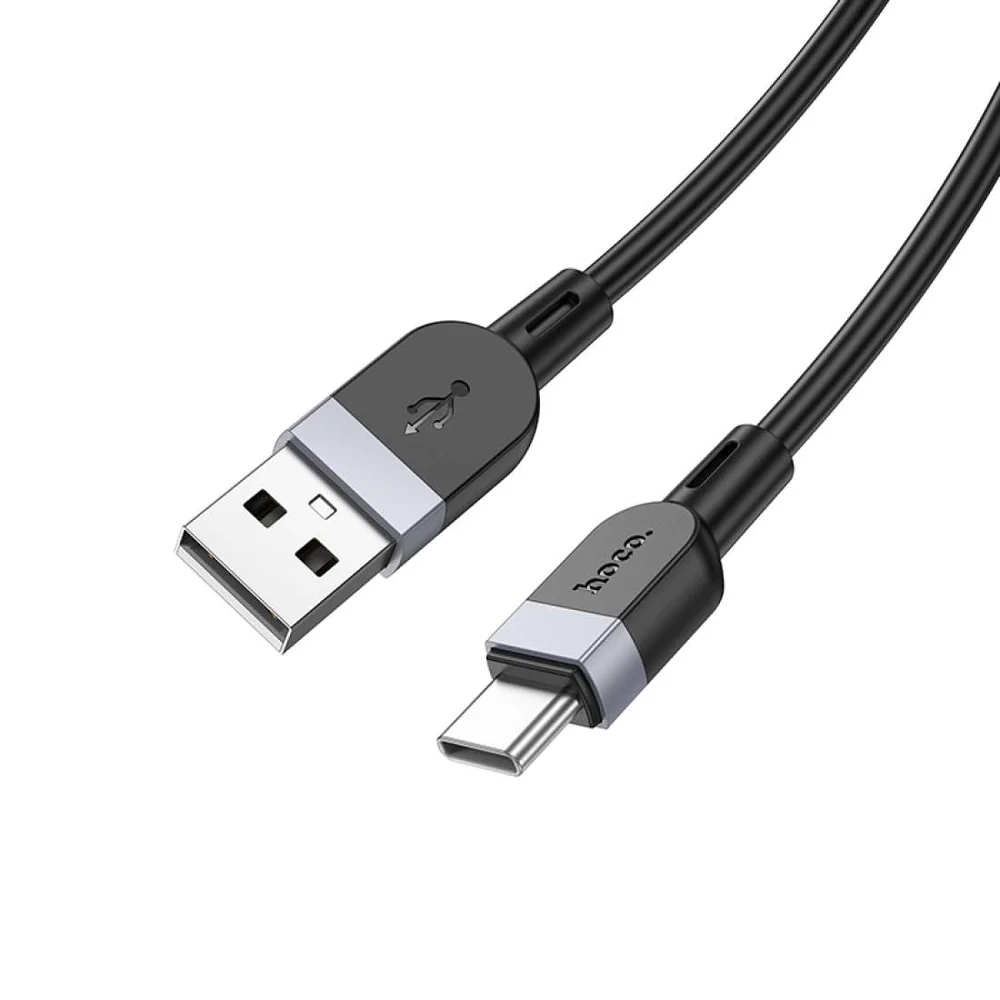 Cable USB-A a USB-C Hoco X109C negro con conectores SKU 4820