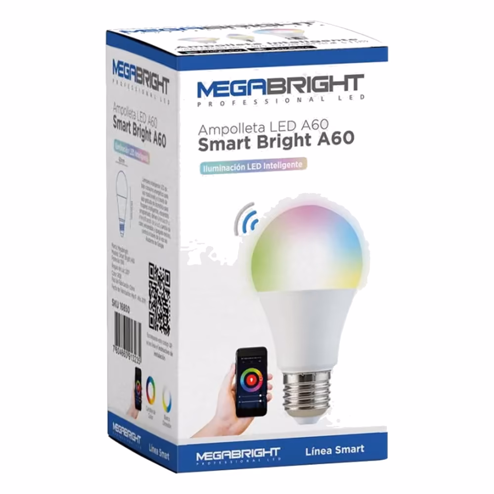 Caja de la ampolleta LED Smart Bright A60 Megabright