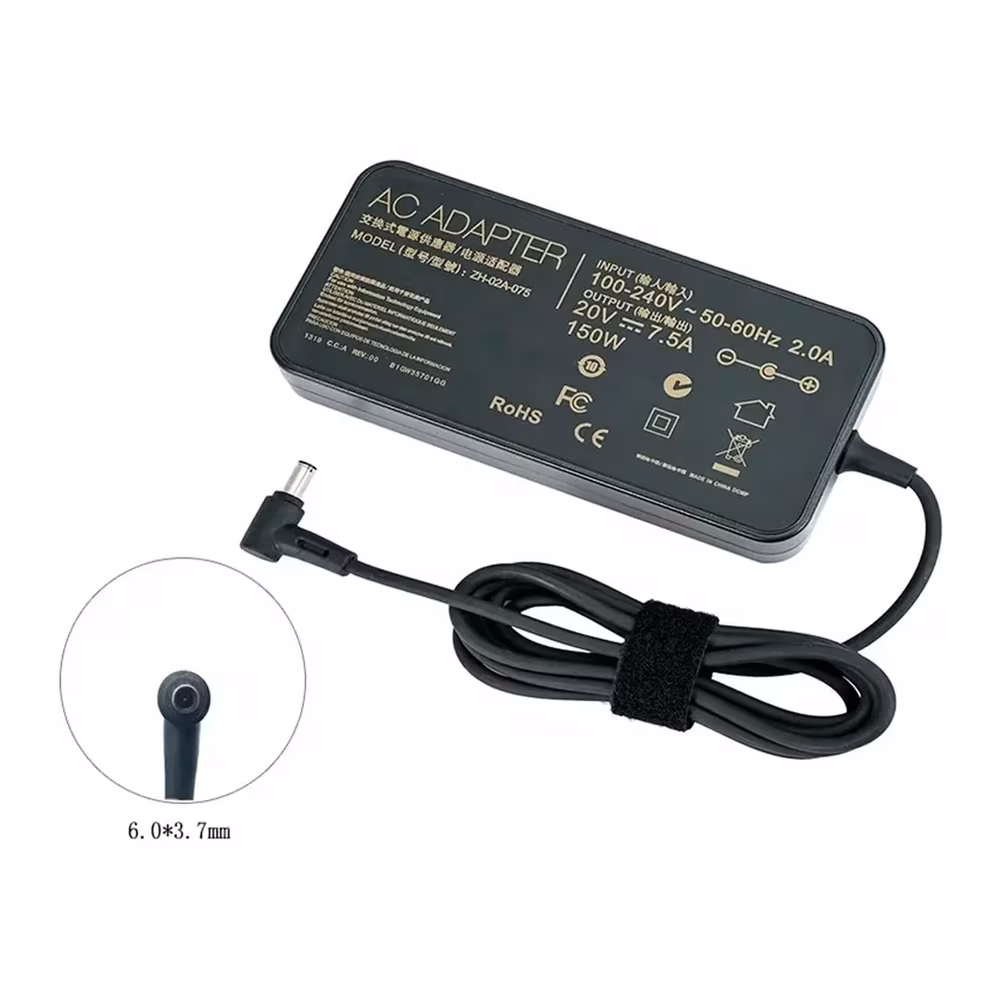 Confirmación del tamaño del conector 6.0x3.7mm del cargador Asus