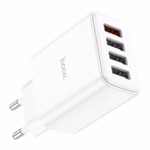 Cargador Hoco C102A de 4 puertos USB vista frontal SKU 4882