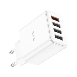 Cargador Hoco C102A de 4 puertos USB vista frontal SKU 4882