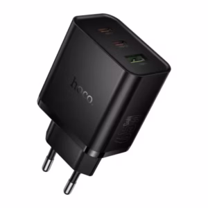 Cargador Hoco N75 negro de 65W vista angular SKU 4880