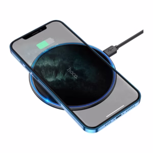 Cargador inalámbrico Hoco CW6 Pro Easy cargando smartphone SKU 4722