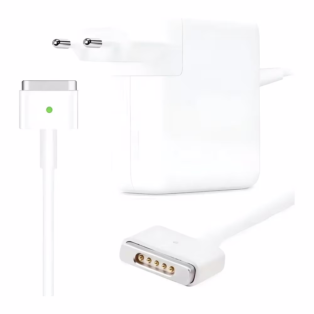 Detalle del conector MagSafe 2 tipo T del cargador MacBook Air