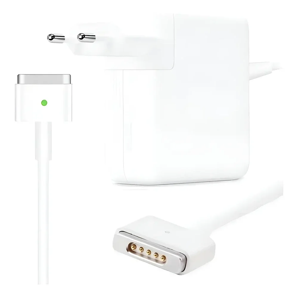 Detalle del conector MagSafe 2 tipo T del cargador MacBook Air
