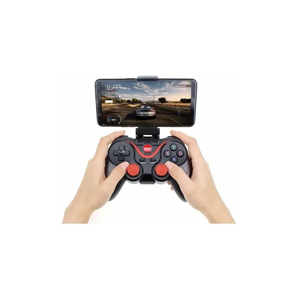 Gamepad Bluetooth X3 con soporte para celular SKU 4901