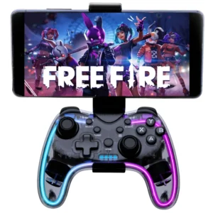 Gamepad Inalámbrico Tecmaster TM-400512 RGB con soporte para smartphone SKU 4898