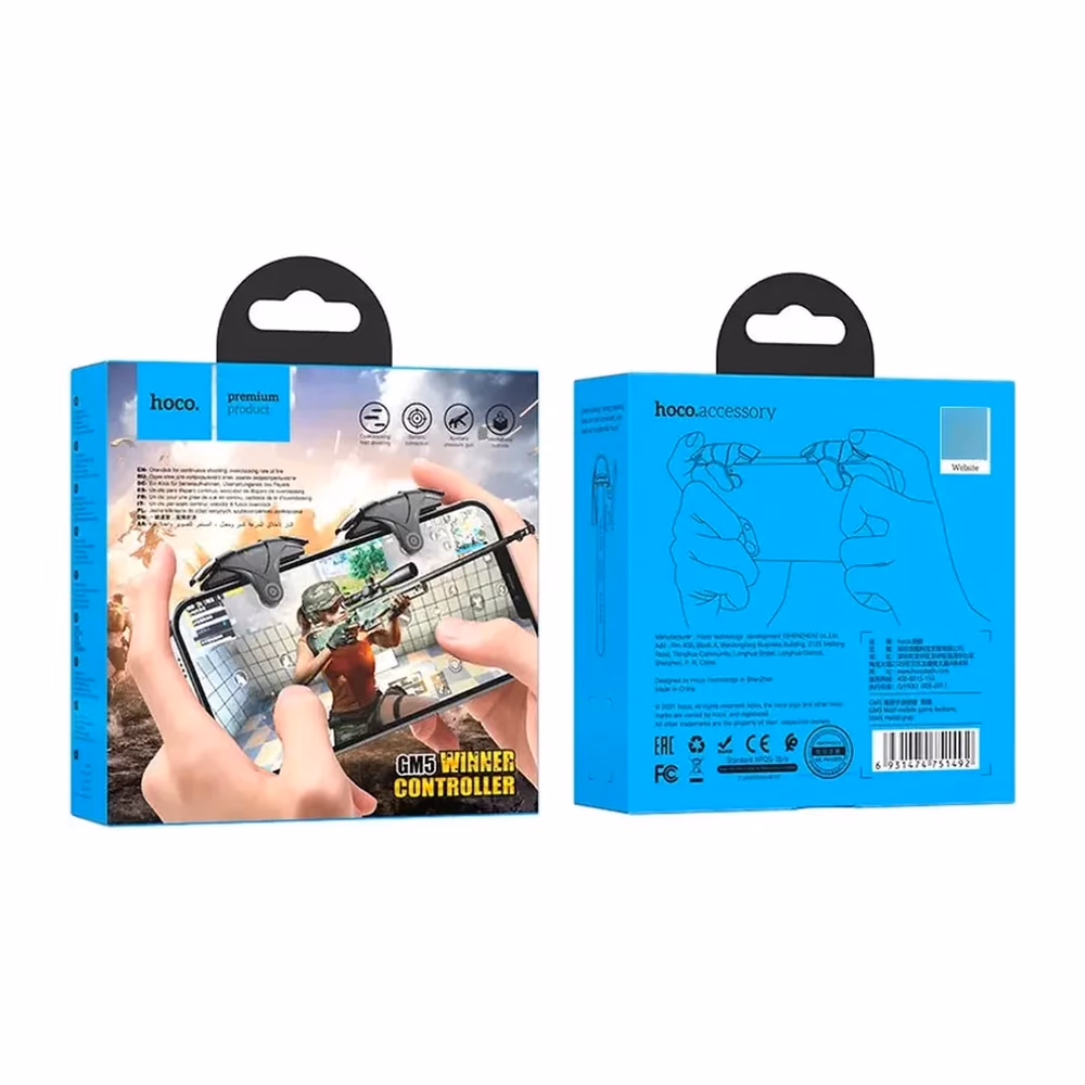 Empaque de Gatillos Hoco GM5 Wolf para celular