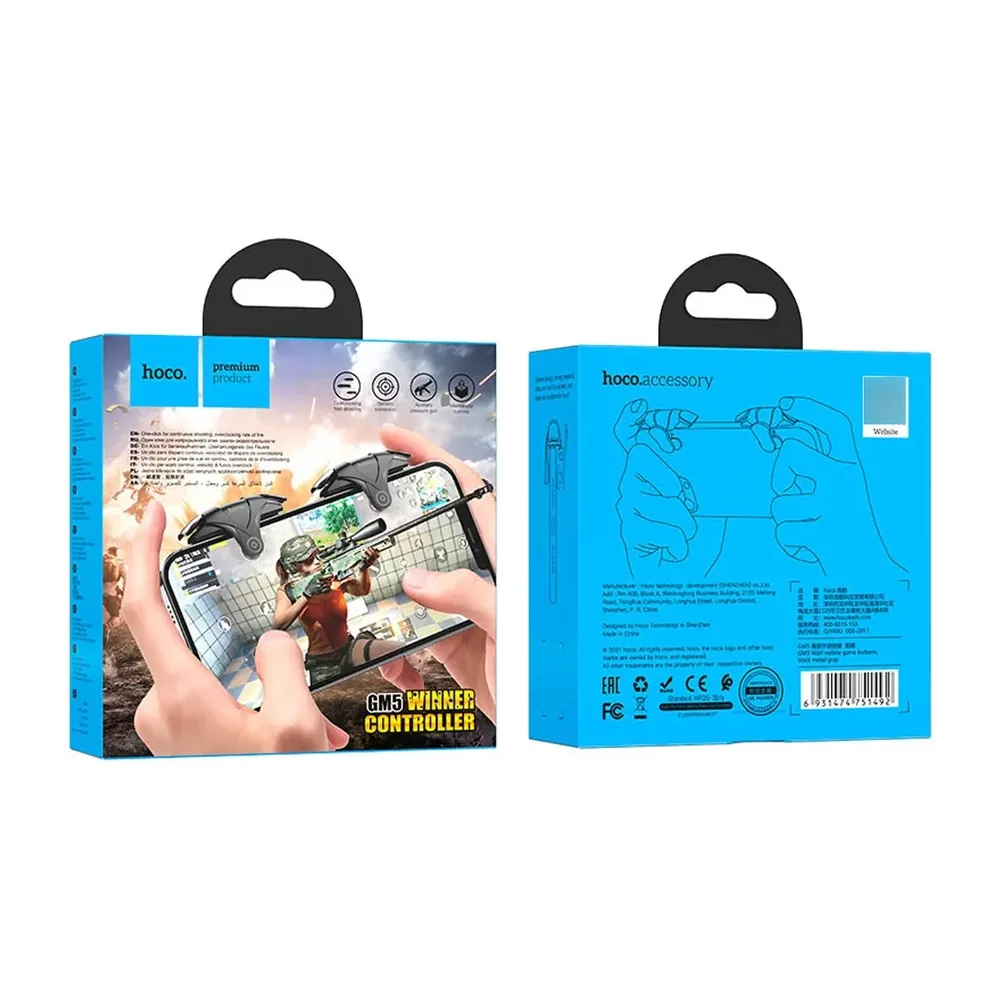 Empaque de Gatillos Hoco GM5 Wolf para celular