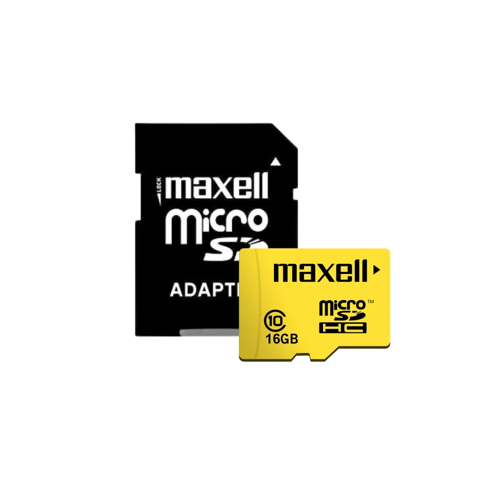 Memoria microSD Maxell 16GB con adaptador SD incluido SKU 4826