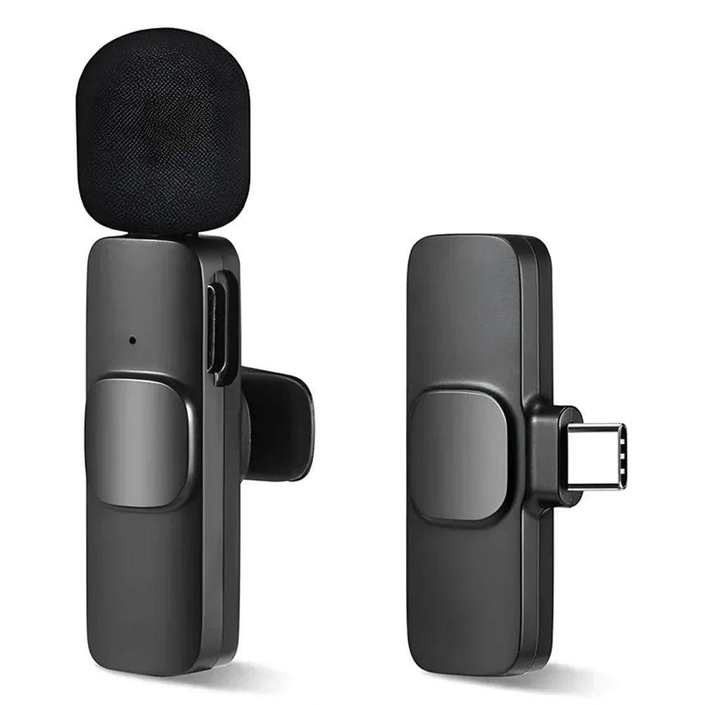Dos micrófonos inalámbricos Tecmaster TM-300518 color negro