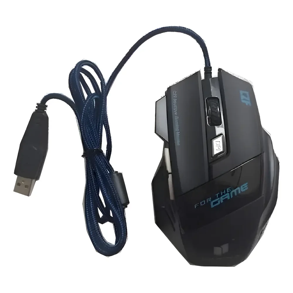 Mouse Gamer USB 3200 DPI con cable y 6 botones SKU 4896