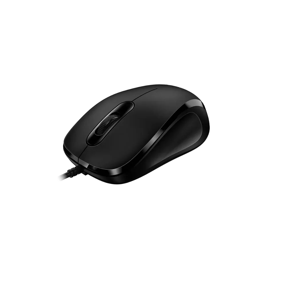 Mouse Genius DX-101 SKU 4870 vista lateral con cable USB
