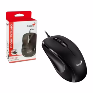 Mouse con cable Genius DX-101 SKU 4870 color negro con empaque
