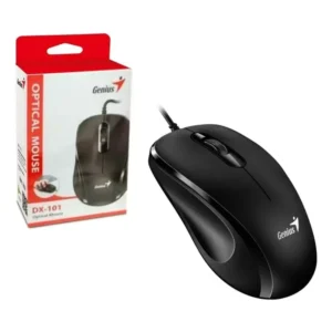 Mouse con cable Genius DX-101 SKU 4870 color negro con empaque