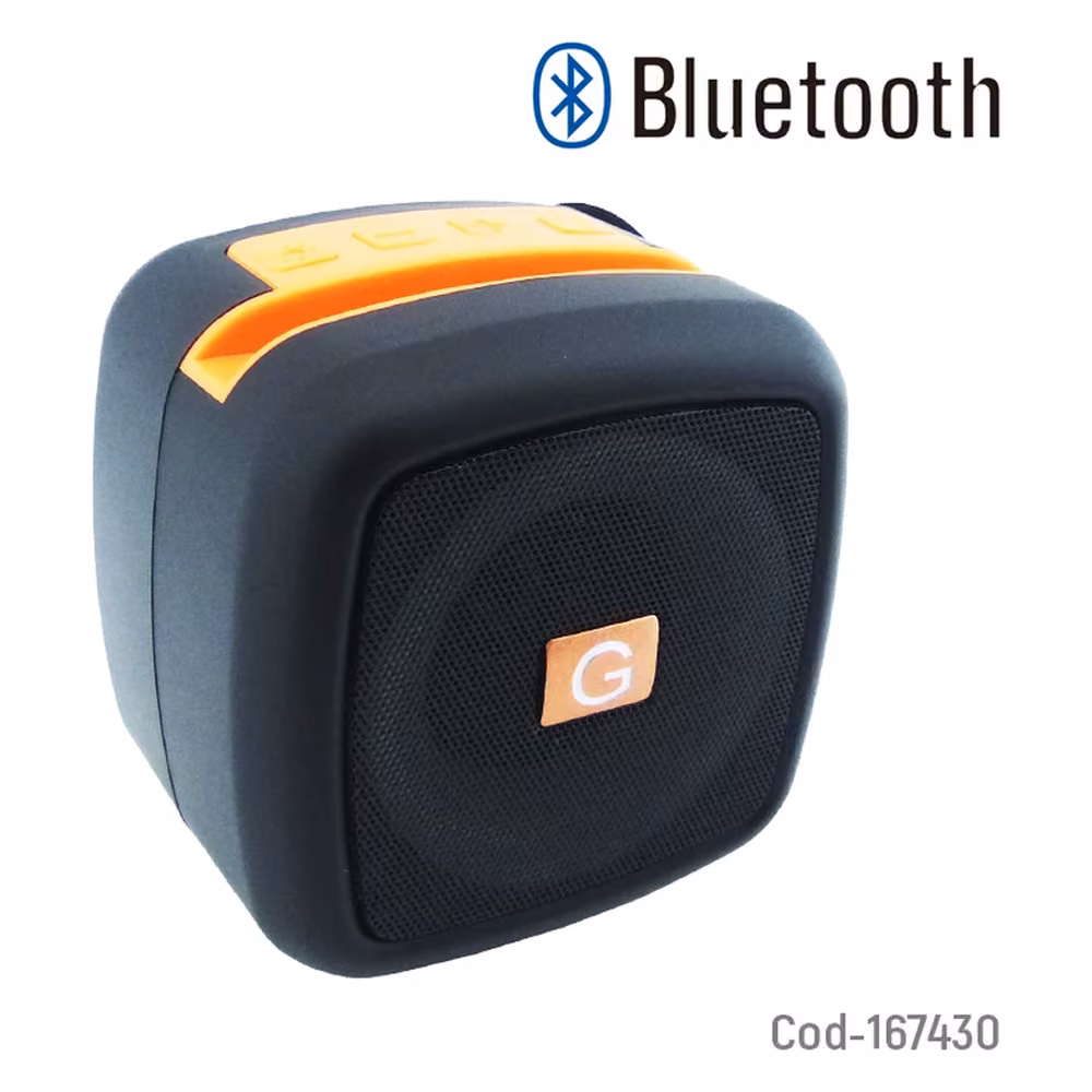 Parlante Bluetooth MUSIC X-911, vista principal en ángulo mostrando el cuerpo compacto y los controles superiores