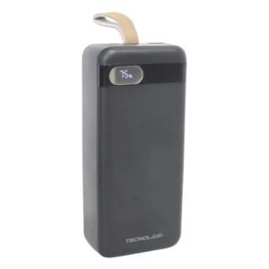 Power bank Tecnolab TL575 negro con pantalla de porcentaje de batería