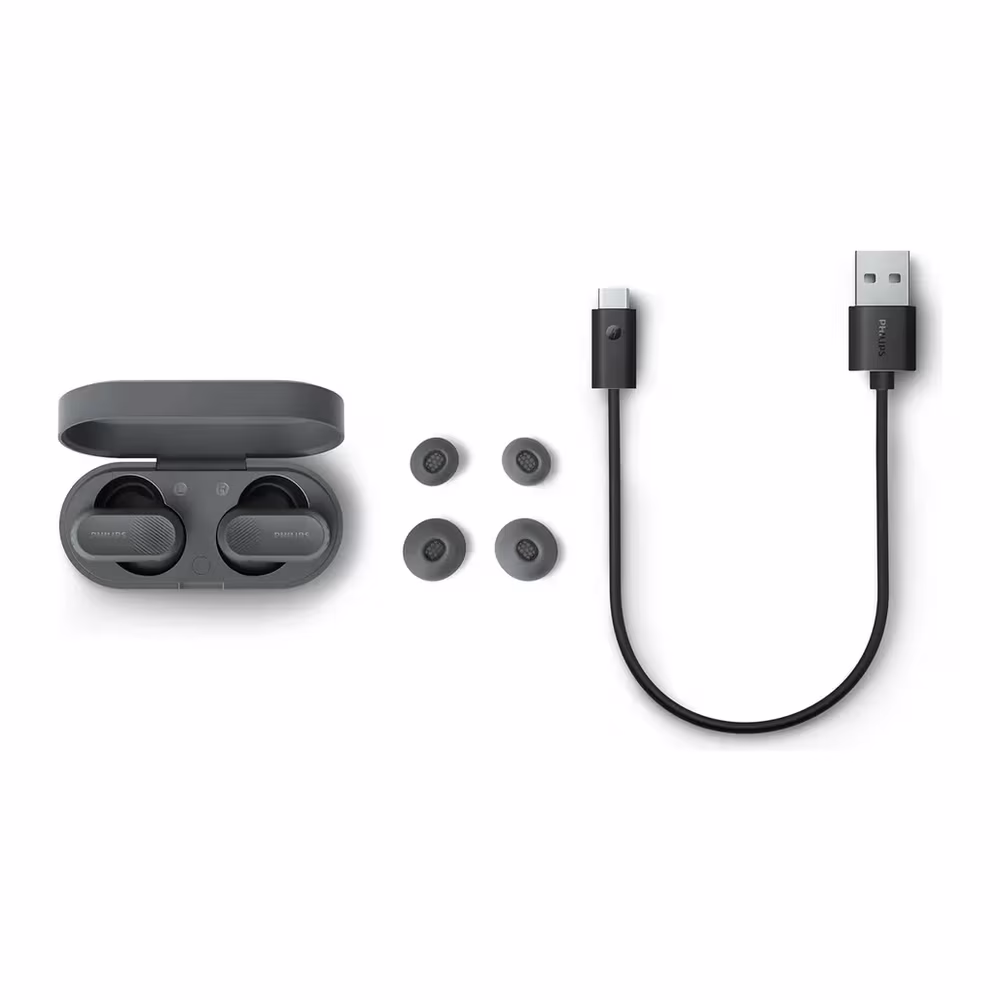 Accesorios incluidos con los audífonos Philips TAT3509GY en Talca - Imextec