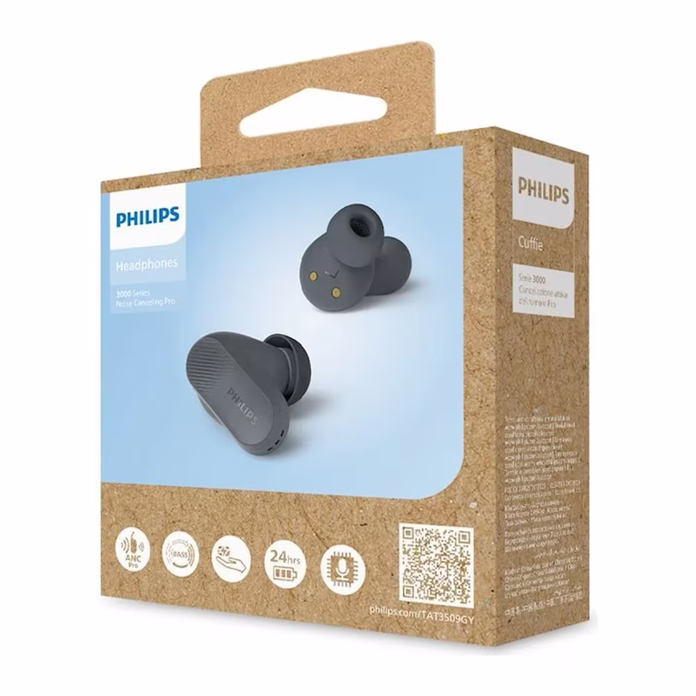 Caja original de los audífonos Philips TAT3509GY en Talca - Imextec